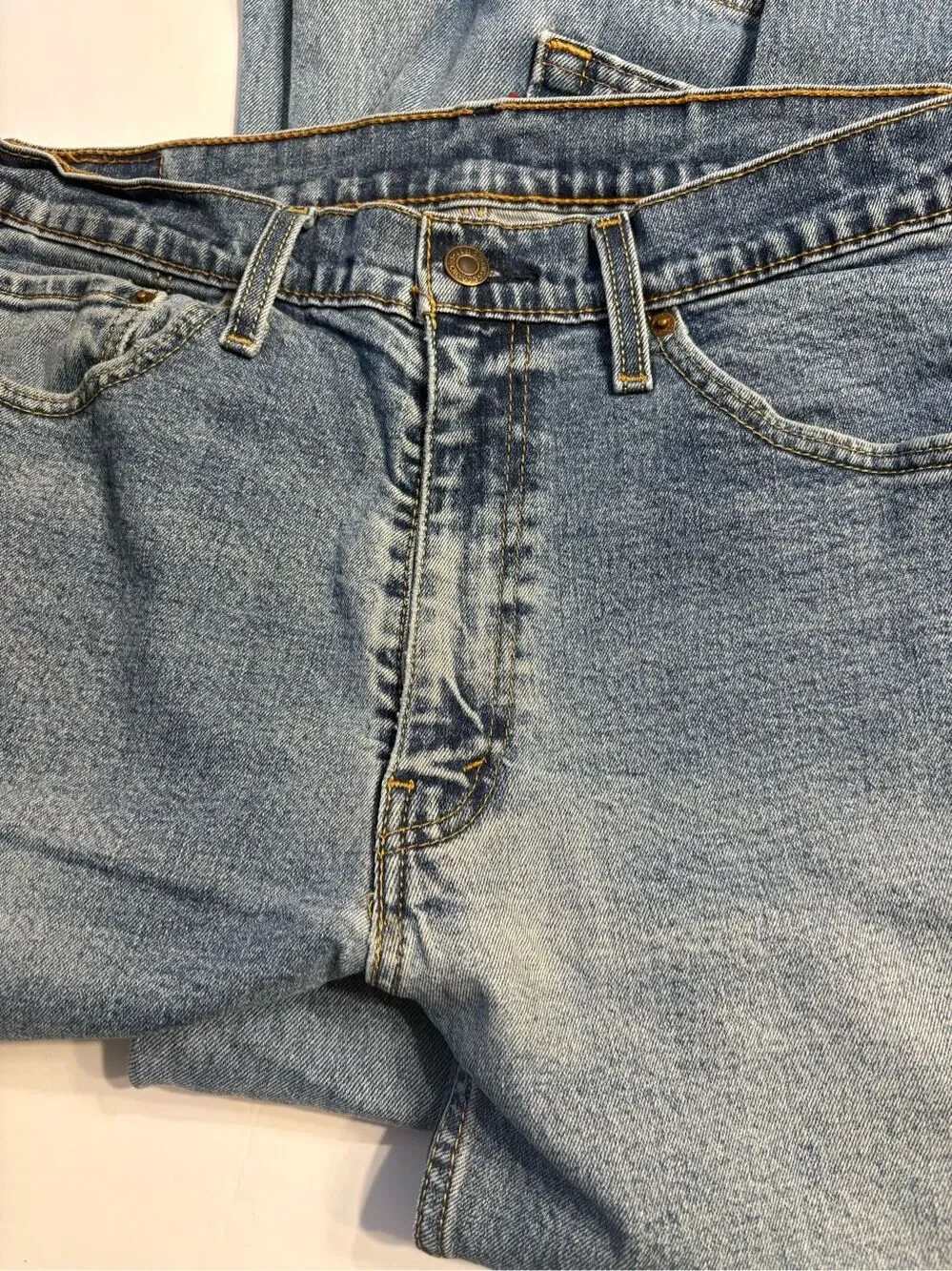 Levi’s 505 Men Slim Straight Fit Light Wash Denim Blue Jean 36Wx29L 4 Pairs